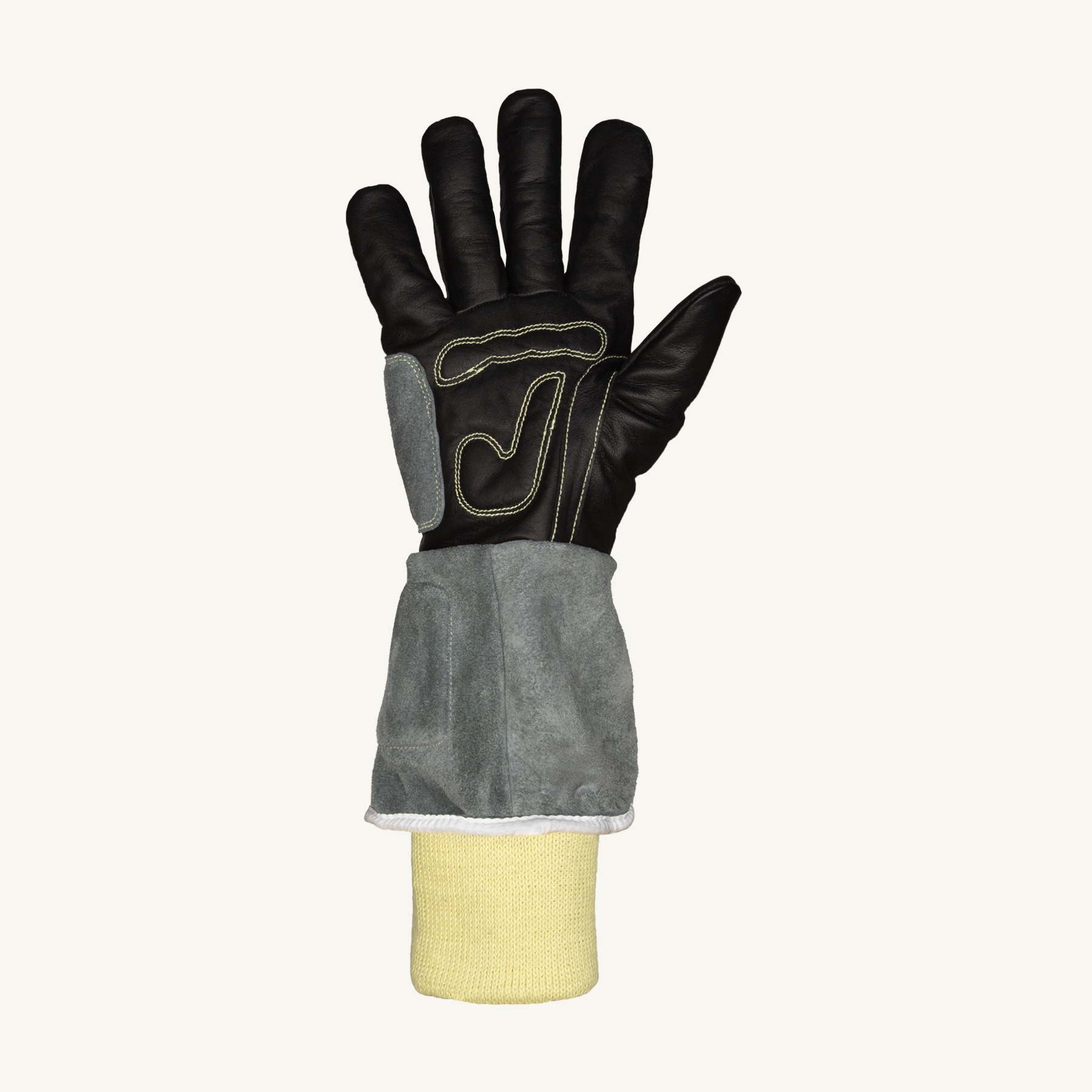 Superior Glove® Endura® 398KGLBGKW Leather A4 Fabrication Welding Glove with Knit Cuff - palm